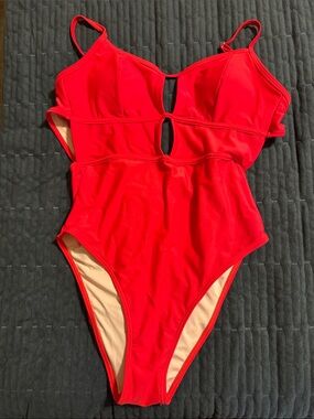 Cupshe Red One-Piece Cutout Swimsuit